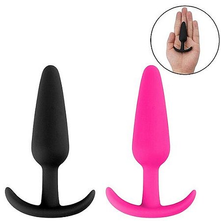 Plug Anal Cônico em Silicone Cores 12,5 x 3,2 - 8626