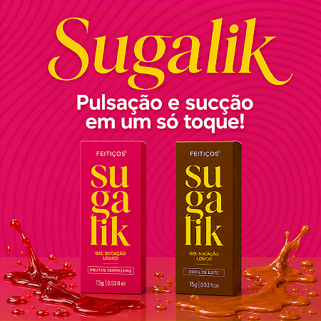 Gel Sugalik Sugador Líquido Comestível Sabores 15gr - 9522