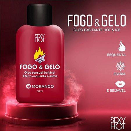 Esquenta e Esfria Comestível Morango 38ml - 2573
