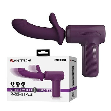 Máquina do Sexo Formato de Pistola Masturbadora 5 Modos Pressão - 9217