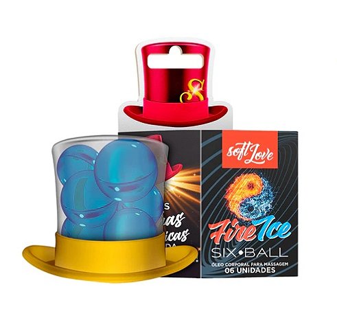 Hot Ball Bolinha Fire e Ice Esquenta e Esfria 6un - 32375