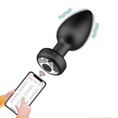 Plug Anal com Vibro 9 Funções Via Aplicativo - 9273