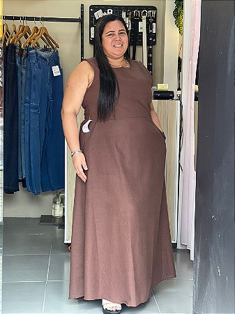 vestido de linho clare