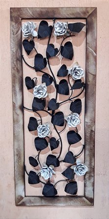 Quadro Flores - Folha Coração