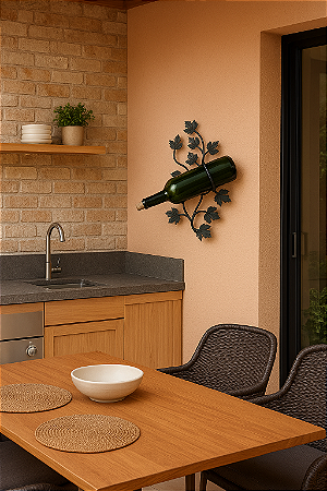 Adega de Parede Suporte Garrafa Artesanal