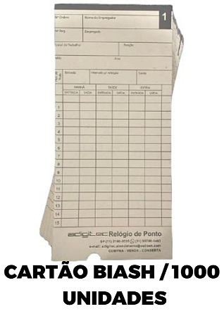 Cartão Cartográfico Vega Biash 1000 UNI