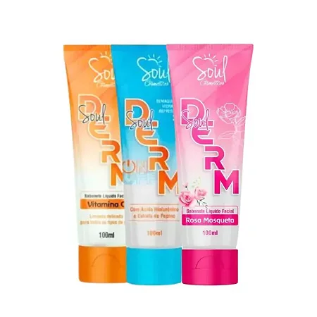 Sabonete Liquido Facial  Soul Derm - Soul Cosmeticos