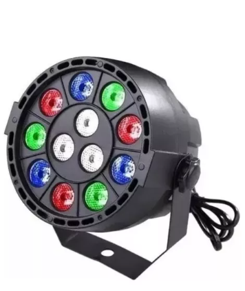 Mini Refletor Par 12 Leds Digital Strobo