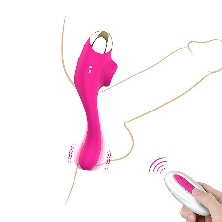 Anel Peniano com Estimulador de Clitóris e Controle