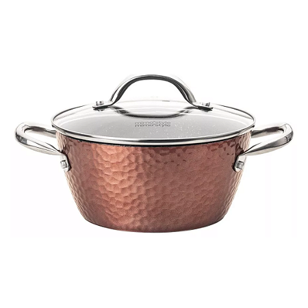 Caçarola 24cm Cobre em Alumínio e Revestimento Antiaderente Copper Brinox