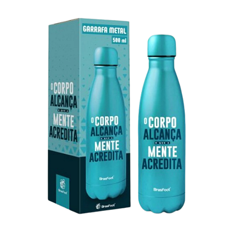 Garrafa Térmica Metal Neo 500ml - O corpo alcança