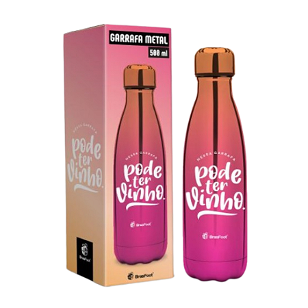 Garrafa Térmica Metal Neo 500ml - Pode ter vinho