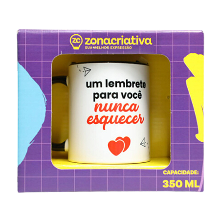 Caneca Zona Criativa Nuca Esquecer 350ml