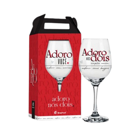 Taça Vinho - Adoro Nós Dois