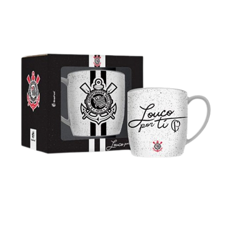 CANECA PORCELANA URBAN 300ML TIMES - CORINTHIANS