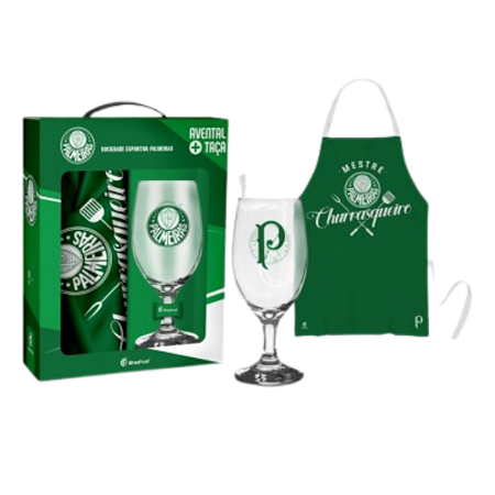 KIT TAÇA + AVENTAL - PALMEIRAS