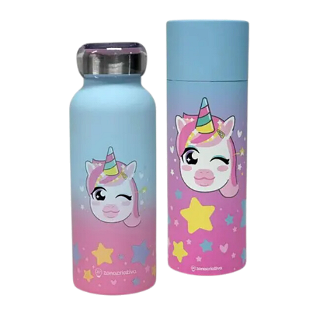 Garrafa Térmica Bubble 500Ml Unicórnio - Zona Criativa