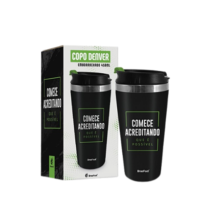 Copo Térmico Denver 450ml – “Comece acreditando que é possível”