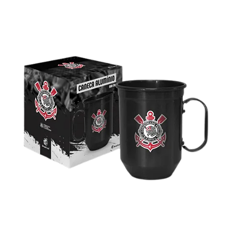 Caneca Do Corinthians De Alumínio 600ml