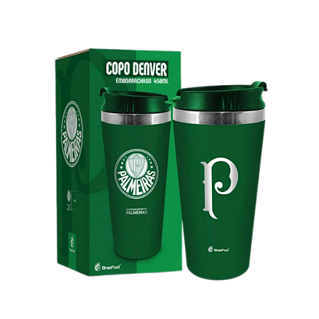 Copo Térmico Emborrachado Palmeiras 450ml