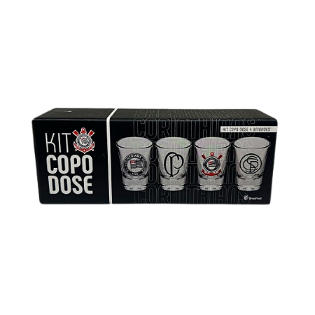 Kit 4 Copos Dose Corinthians Original