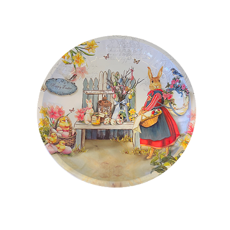 PRATO Coelho Páscoa Happy Easter
