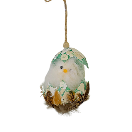 Pendente Pintinho Azul - 11cm