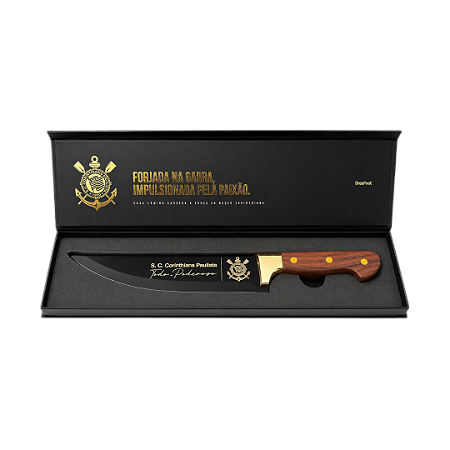 FACA PARA CHURRASCO CORINTHIANS GOLD BRASFOOT