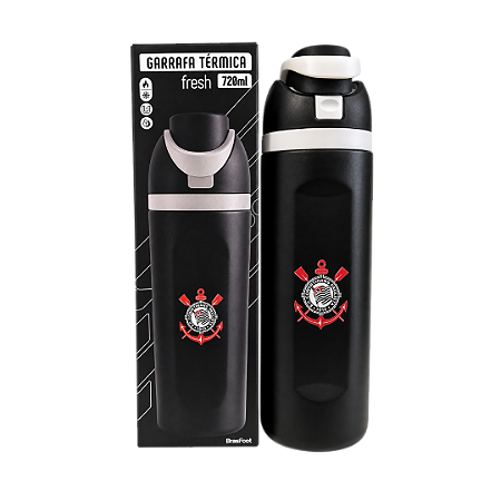 GARRAFA TÉRMICA GOFRESH CORINTHIANS 720ML BRASFOOT