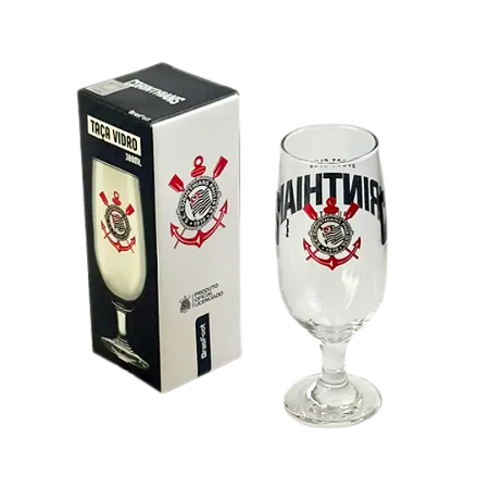 TAÇA DE VIDRO CORINTHIANS 300ML BRASFOOT