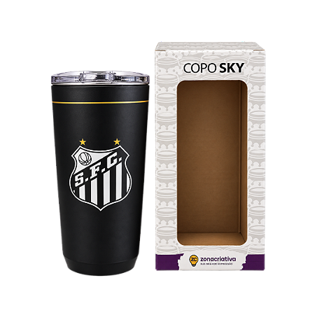 COPO TÉRMICO SKY SANTOS 500ML ZONA CRIATIVA