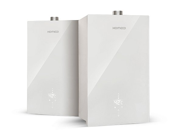 Aquecedor a Gás Komeco 21 Litros/Min Decor Branco GLP