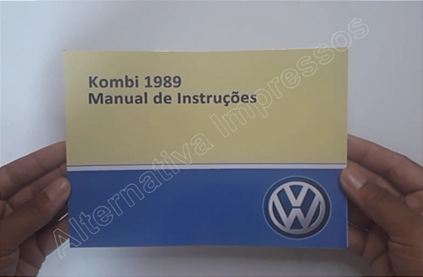 Manual do Proprietário VW Kombi ano 1989
