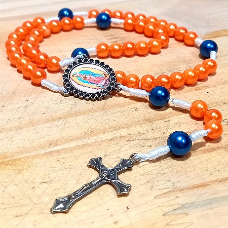 Terço Nossa Senhora de Guadalupe / Laranja