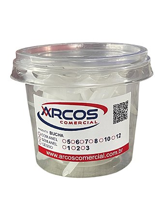 Pote de buchas para gesso 03