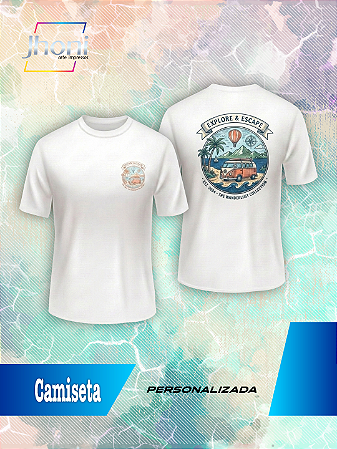 Camiseta Personalizada Frente e Costa