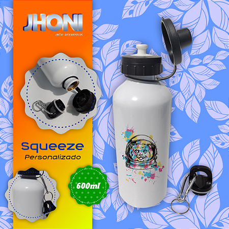 Squeeze de Alumínio 600ml Personalizado
