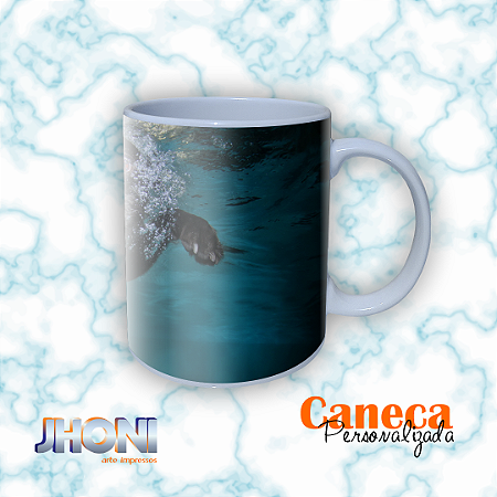 Caneca Branca 9,5x8cm 325ml Personalizada 10 unidades