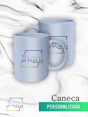 Caneca 9,5x8cm 325ml Personalizada Com Sua Logo
