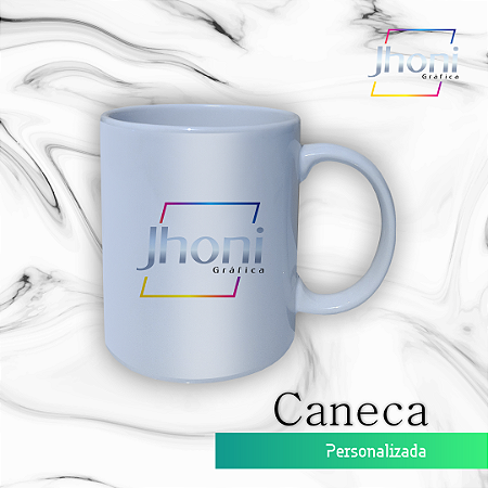 Caneca 9,5x8cm 325ml Personalizada Com Sua Logo 6 unidades