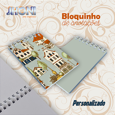 Bloquinho de Anotações 7x10cm Personalizado 32 unidades