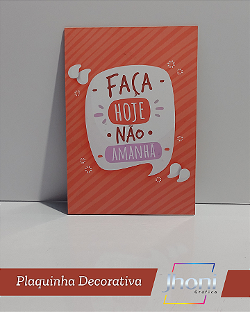 Plaquinha Decorativa 20x28cm Mod.03