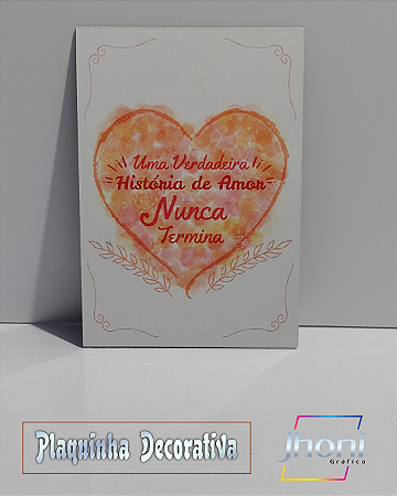Plaquinha Decorativa 20x28cm Mod.07