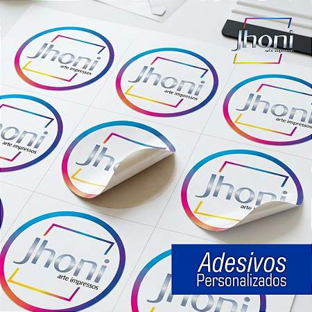 Adesivo Redondo 5x5cm 250 un Personalizado