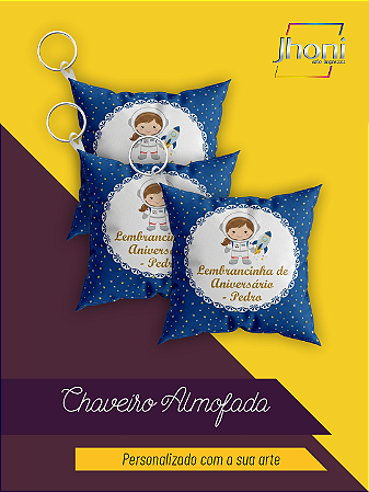 Chaveiro Almofada 7x7cm Personalizado