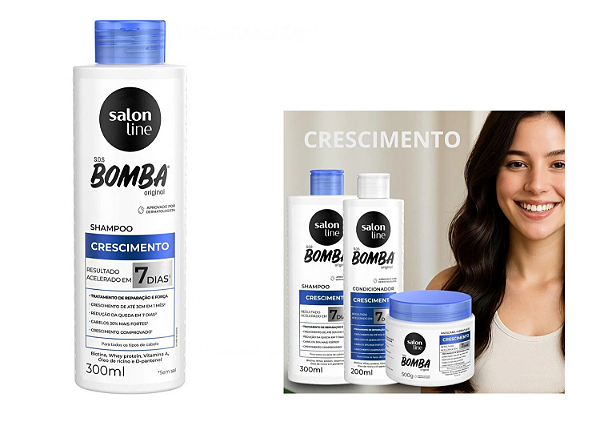 Shampoo Salon Line S.O.S Bomba Original 300ml