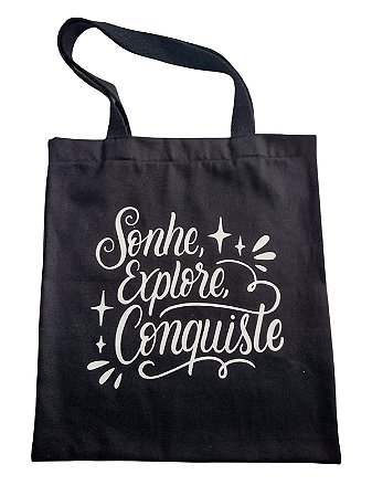 Ecobag de Brim preto - Personalizada com a sua Logo ou Marca