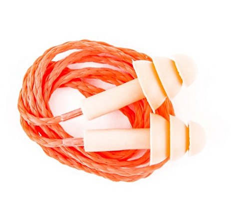PROTETOR AUDITIVO NOPCAO TIPO PLUG SILICONE 16DB CORDÃO LARANJA CA 36817