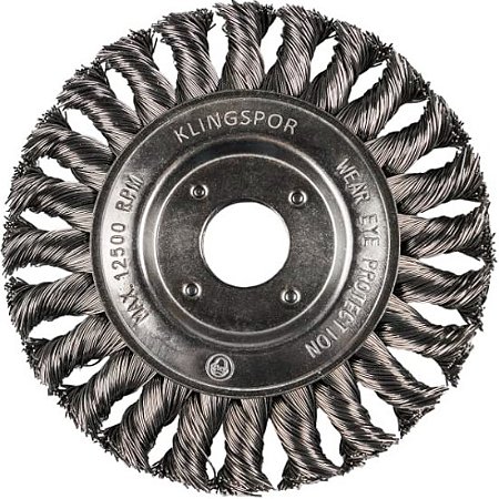 ESCOVA CIRCULAR ACO INOX 115X14X22,23 BR600Z 0,5MM KLINGSPOR