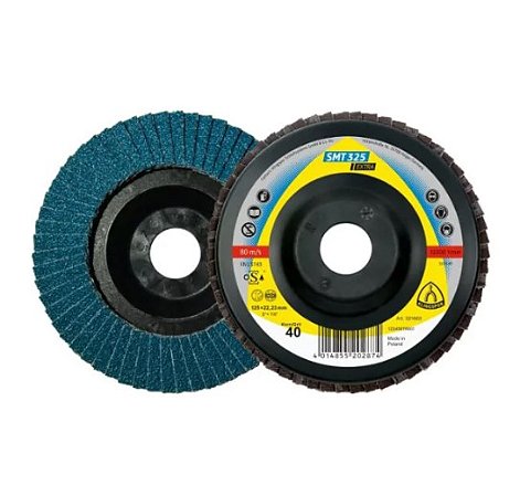 DISCO FLAP 115X22,23MM GRÃO 60 SMT 325 EXTRA KLINGSPOR